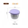 Reusable Sauce Cup with Macaron Lid - 304 Stainless Steel, 40/50/70ML, Portable Dipping or Seasoning Dish.