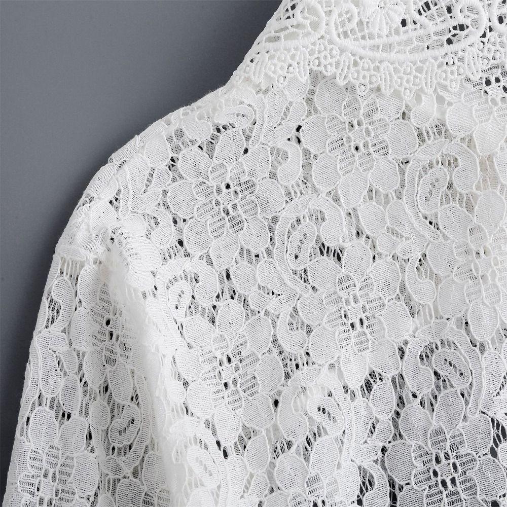 Chiffon False Collar Lace Loose Top Coat Cute Clothes Accessories  Girl