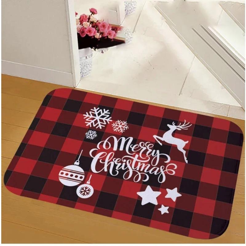 Christmas Door Mat Santa Claus Outdoor Carpet Merry Christmas Decorations Home  Navidad Xmas Ornament New Year 2026 Decoration