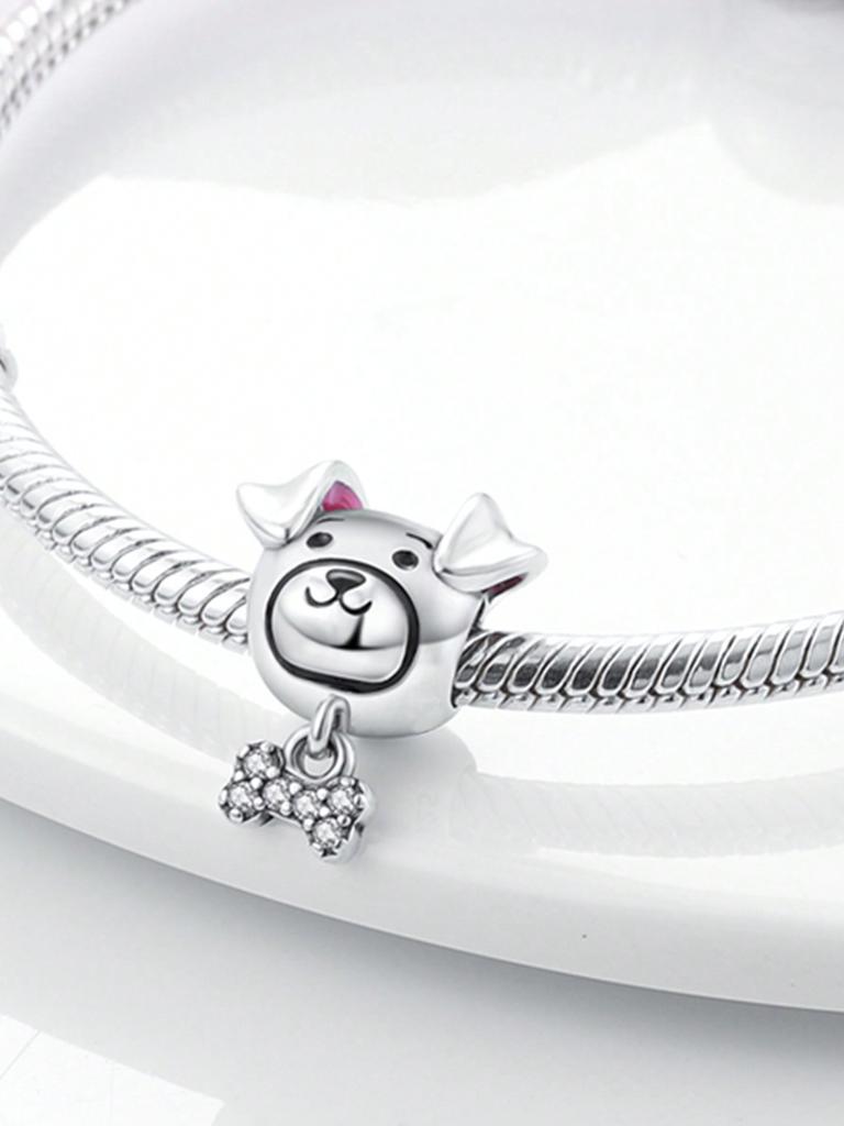 Charms Plata Kittens And Puppies Beads Charm Copper Plated Fit Charms Copperoriginal Bracelet For Jewelry Making Diy Charm