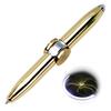 Luminous Decompression Pen Multicolor LED Rolling Finger Rotating Pen Fingertip Gyroscope Metal Pen for People with ADD