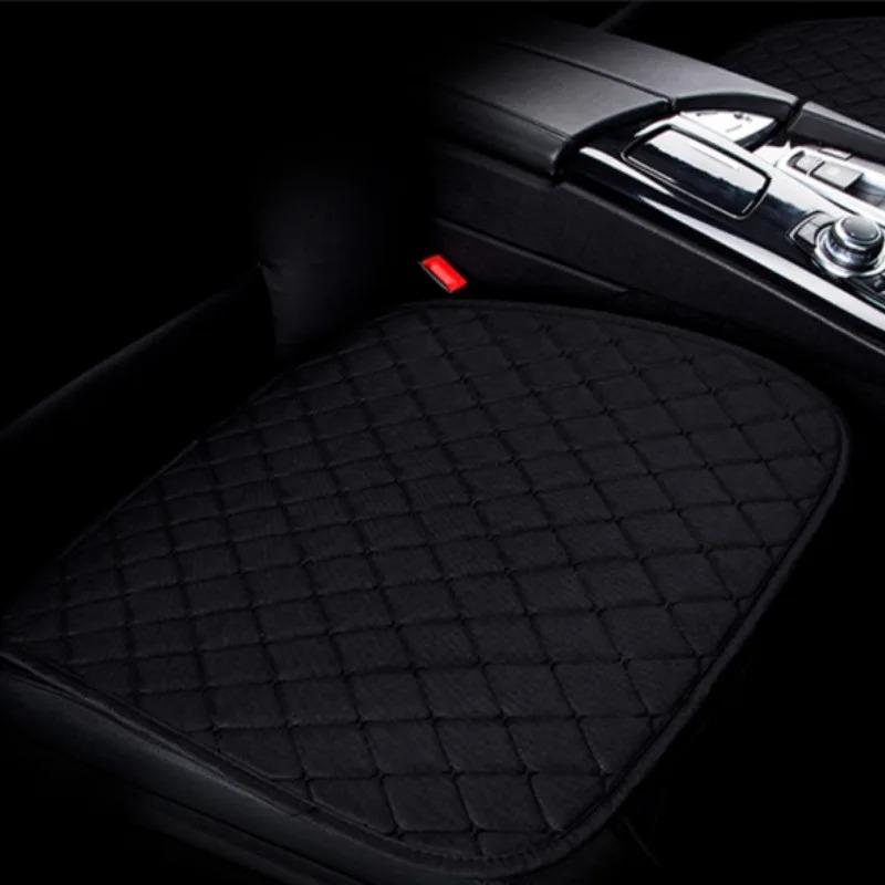 Linen Car Seat Cover Quality Flax Breathable Car Seat Cushion Anti Sratch Chair Protector Pad Universal for Sedan Suv