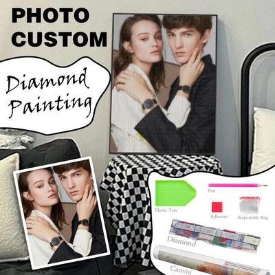 Photo Custom 5d Diy Diamond Painting Photo Customization Of Your Own Picture Full Round Diamond Embroidery Gift Couple Ph