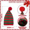Santa Claus Christmas Knitted Hat Green Red Santa Beanie Hat Leisure   Christmas