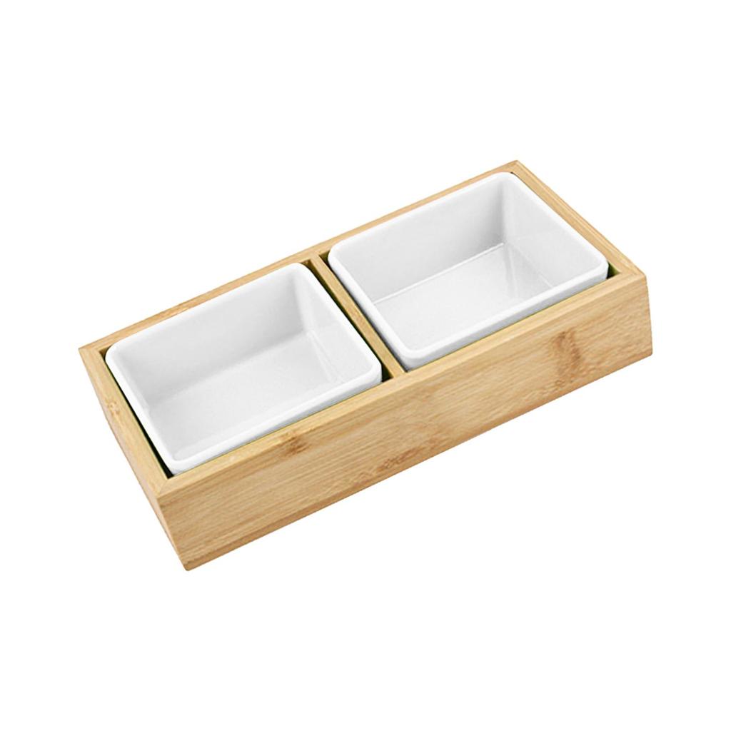 Divided Serving Platter Appetizer Tray with Storage Removable Snack Dishes for Candy