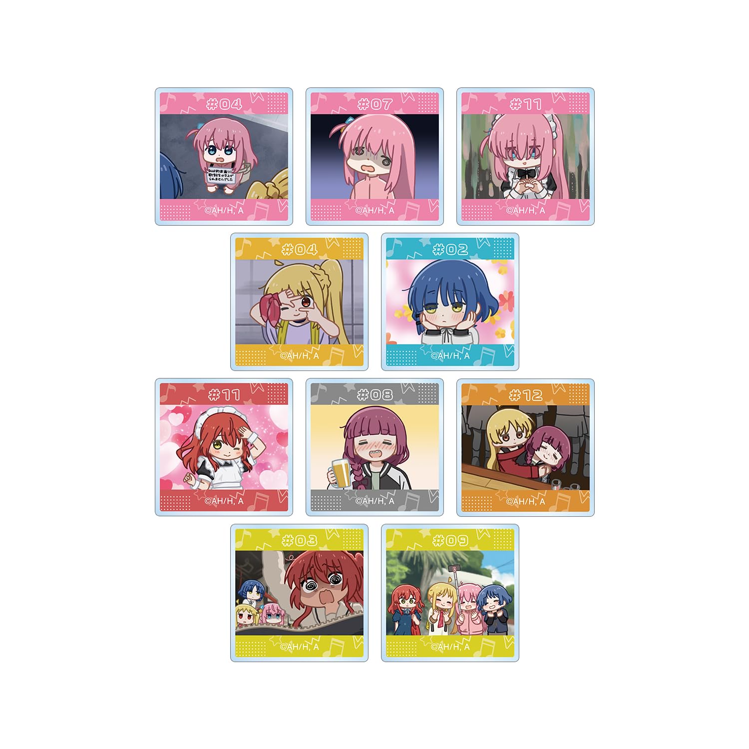 

Аниме Трейдинг Акриловая Коробка Юрукома из 10 Bocchi Rock! Плитка,