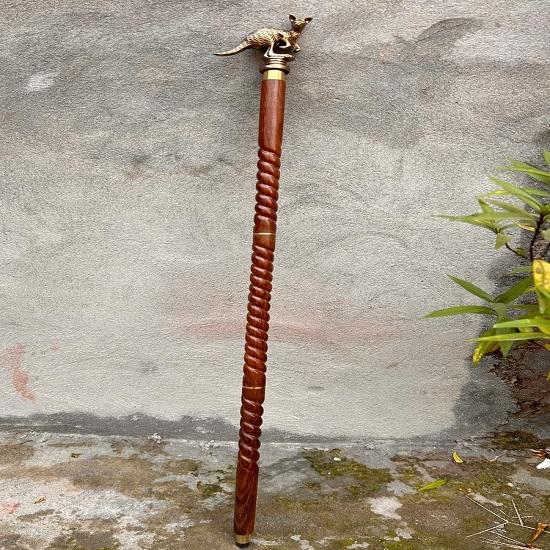 Steampunk viktorianischer Känguru-Griff Gehstock Fantasy Gentleman Gehstock Sammlergeschenk