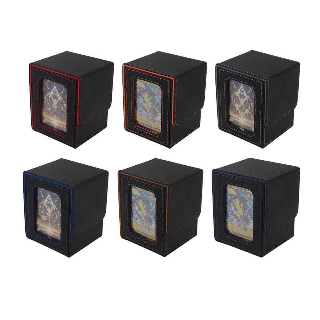 Trading Card Deck Box Card Case Gathering Card Toy for 100+ Cards Decks Case