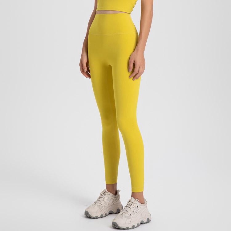 2025 Damen Cloud-Feel High-Waist Elastische Yogahose - Superweich, Hüftformend, Nude-Feel, Perfekt zum Laufen und für Sport