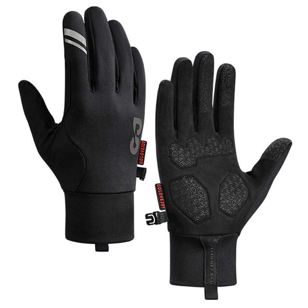 GOLOVEJOY DB74 Winter Outdoor Sports Fleece Lined Gloves Non Slip Touch Screen Mittens Size S A