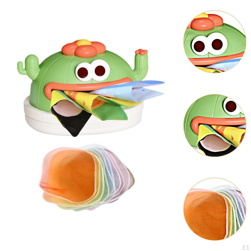 Baby Tissue Box Fine Motor Skills Blocks Reusable Montessori Sensory Toy Pull Along