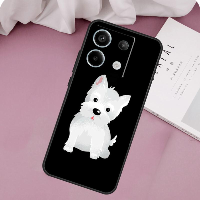 Cartoon Westie Dog Case For Xiaomi Redmi Note 12 11 9 10 13 Pro Plus 12S 11S 10S 9S Redmi 13C 9C 10C 12C Cover