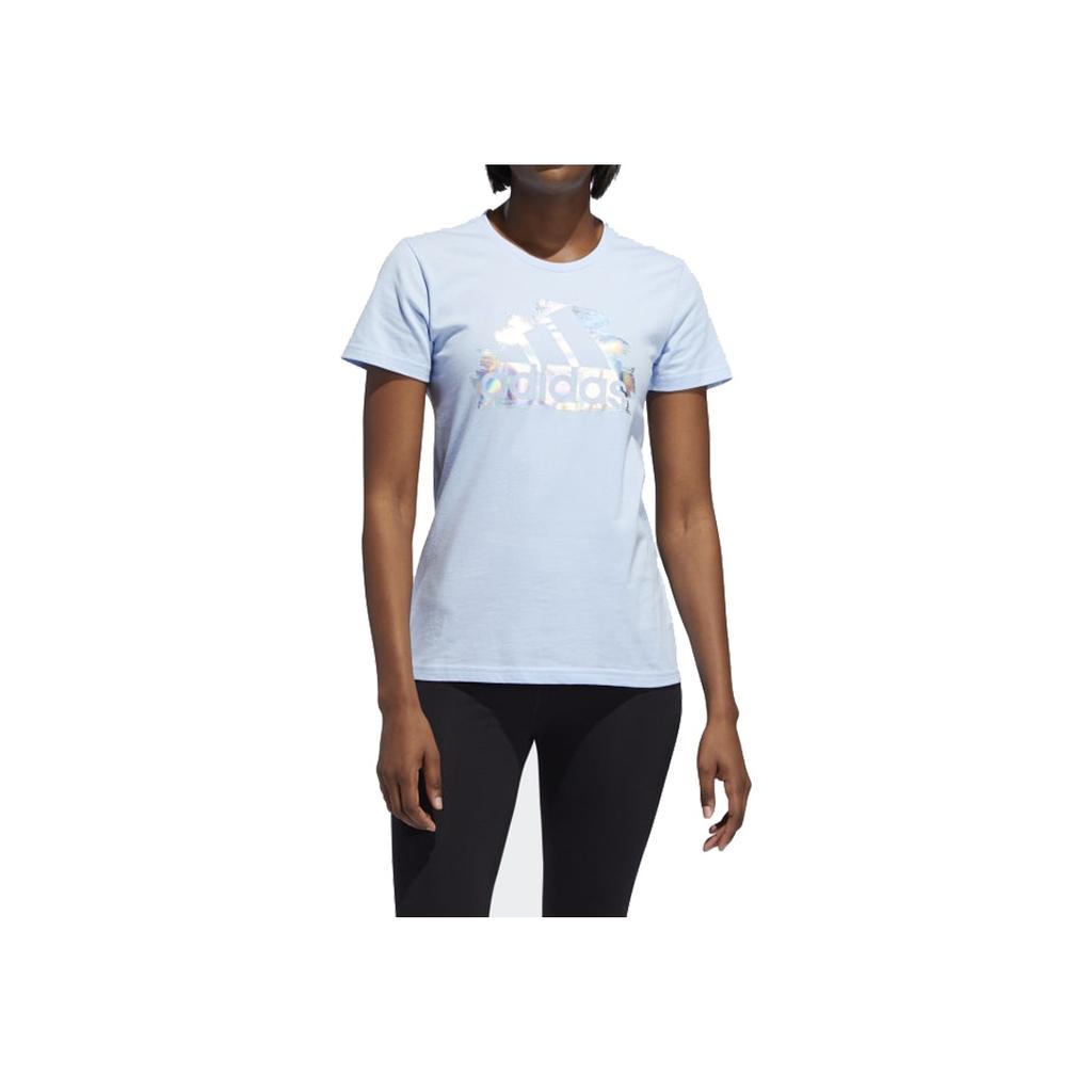 Adidas See U SS Training Tee Women Tops Light-Blue ED8170