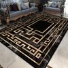 Light Luxury Black Gold Carpets for Living Room Non-slip kitchen floor carpet Modern Large Area Rugs Lounge Rug Washable Mat
