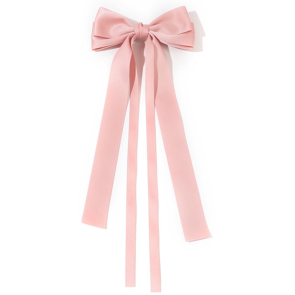 Fashion Fabric Ribbon Hair Bow Hairpin for Women Girls Hair Clips Solid Double Bow Top Clip Female Hair Accessories