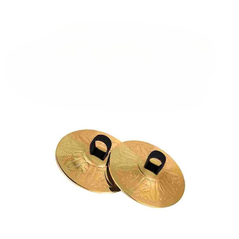2/4pcs Copper Finger Cymbals Small Finger Cymbals Belly Dancing Mini Cymbals Musical Instrument Saucers