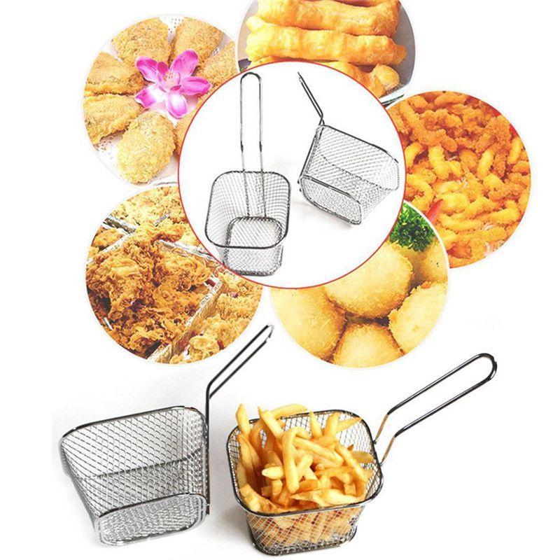 Mini Fryer Basket For Perfectly Crispy French Fries Fried Chicken Durable Easy To Clean