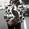 Men s Plus Size Long Sleeve Drawstring Hoodie Black Rose Gold Moon Star Printed White Kangaroo Pocket Pullover