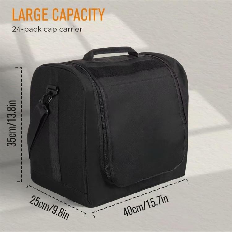 Travel Friendly Hat Organizer Bag Nonslip Bottom Water Resistant Multi Layer Storage Case for Baseball Caps Accessories