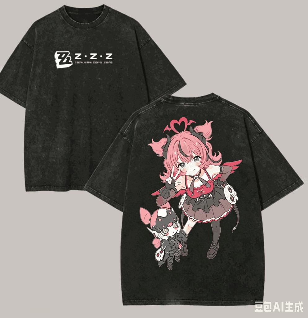 Zenless Zone Zero T-shirt Lavata Amante Anime Harajuku Nuovo Modello Oversize Vintage Larga Streetwear Classico Unisex alta qualità