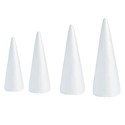 1pc Foam Cones Decorative Tools Polystyrene For Crafts DIY Painting Triangle Tree Christmas Tree Flower Arrangement Props