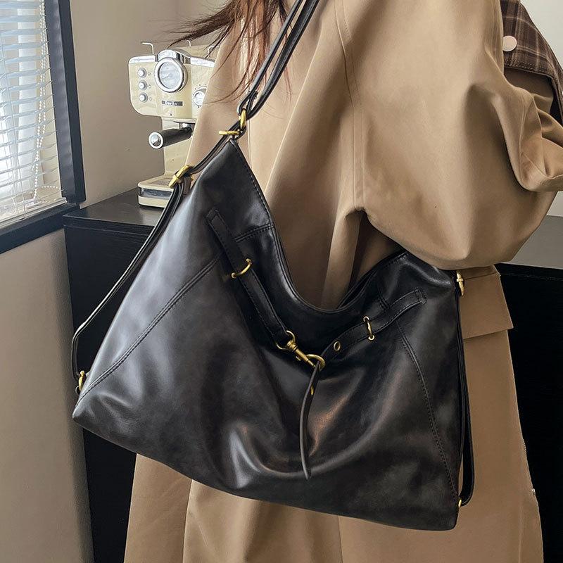 Simple and Large-capacity Multi-back Fato Bag Women's Autumn New Casual Versatile Commuter Solid Color Backpack