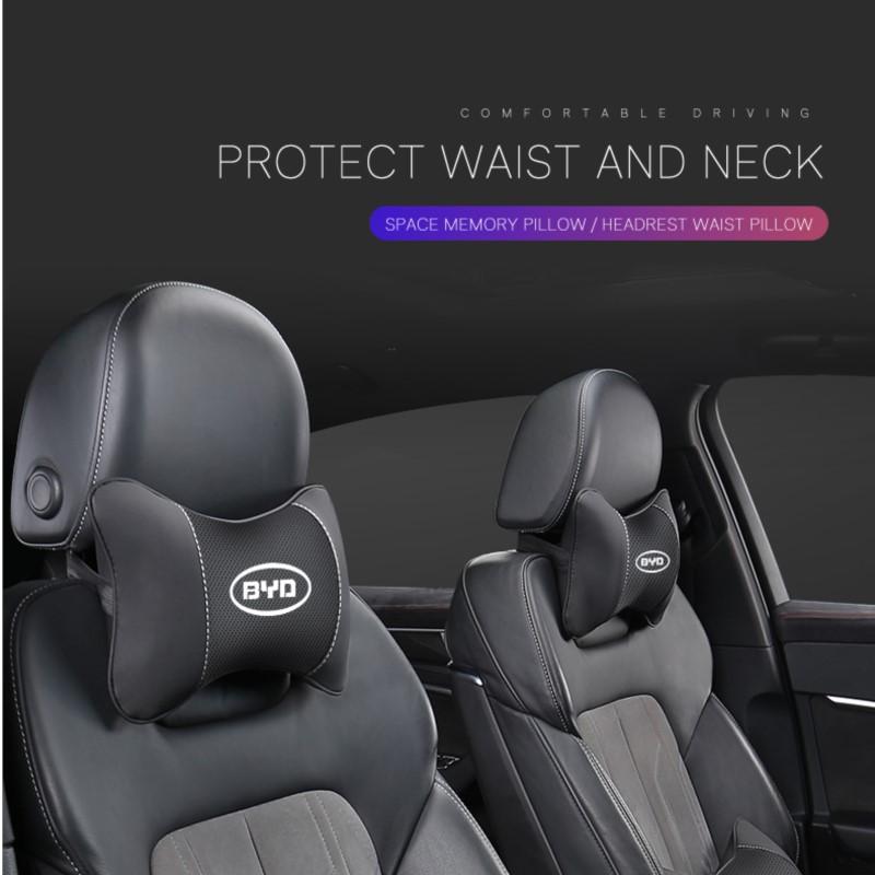 1Pcs Car Seat Headrest Auto Neck Pillow For BYD Atto 3 Yuan Plus F3 E6 F0 G3 I3 Ea1 Song Max Tang Dmi 2din G6 Qin Pro E2