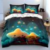 Cute Smiling Star Bedding Set Bedding Duvet Cover Set Duvet Cover Pillowcases (1 * Duvet Cover 2 * Pillowcases, without duvet insert)