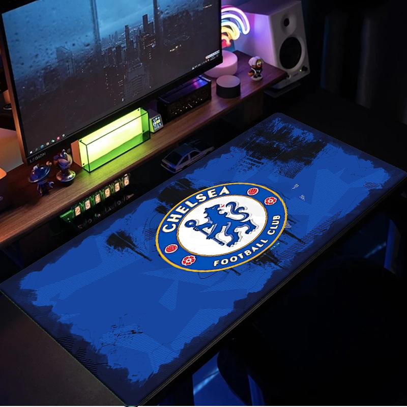 Tappetino per mouse Chelsea Campioni di fila, Base in gomma, Tappetino per mouse per giocatori e uso in ufficio, Scrivania da gioco, Tappetino facile da pulire Regali di Natale per fan