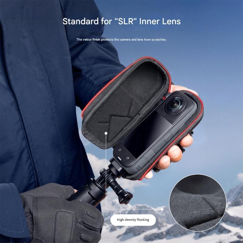 Heavy Duty Water Resistant Organizers Bag With Shock Absorbing Padding Secure Camera Protections for X5/X4 Cameras