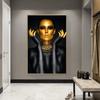 Black Gold Nude Sexy Woman Canvas Paintings On the Wall Art Posters And Prints Gold Face Girl Art Picture Home Wall Decor Cuadro