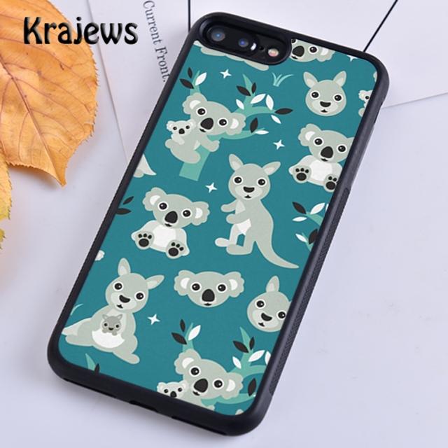 Krajews Cute Cartoon Koala TPU Phone Case Cover For iPhone 17 Air 16 15 14 plus 11 12 13 pro max coque Shell Fundas