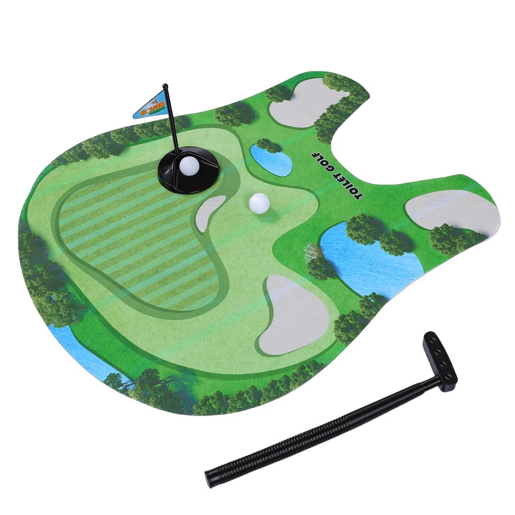 Indoor Putting Kit, Bathroom Golf Game for Adults with Portable Mat, Fun Toilet Time Sports Toy for Home Office