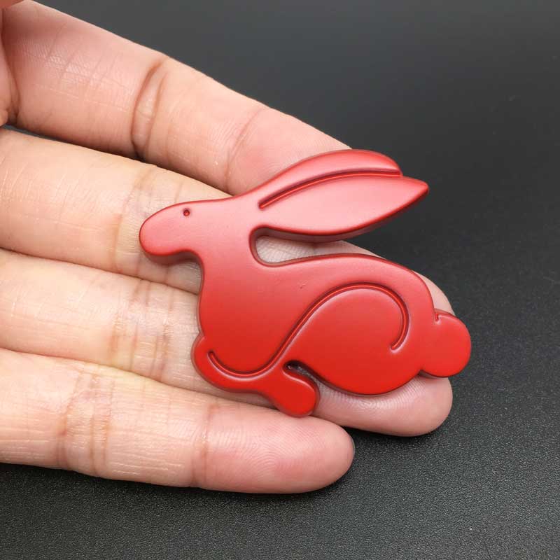 3D Metal Running Rabbit logo Car Stickers For Volkswagen Polo Golf 3 4 5 6 7 GTI  Car Body Trunk Emblem Badge Decal Car Sticker