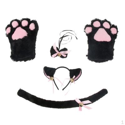 Cosplay Costume Ear Collar Gloves Anime Lolita Set