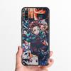 Silikonowe etui do Samsung Galaxy A50 A70 A10 A20e A30 A40 A20s A10s A10e A80 A90 A60 A30s pokrywa Shell Demon Slayer Kimetsu Anime