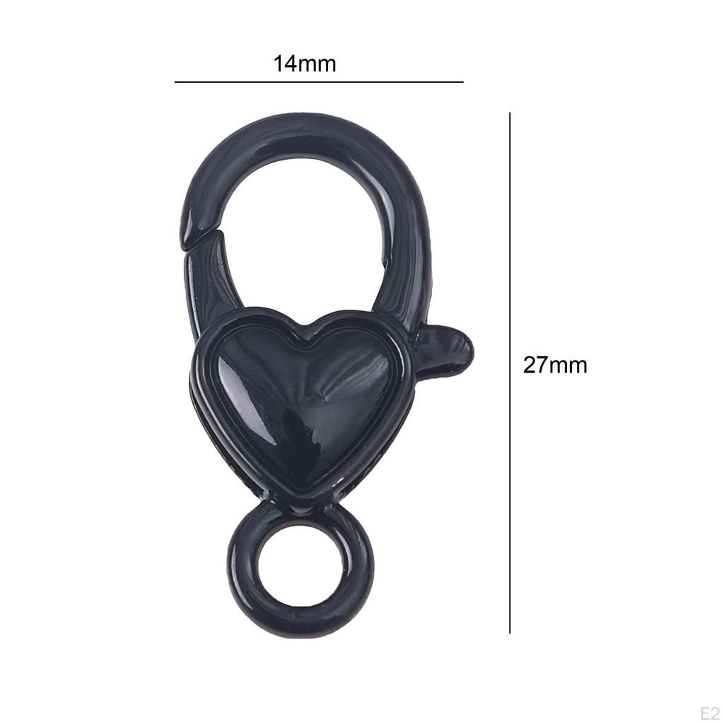 2 Pieces Lobster Clasp Keyring Buckle Connector, Alloy Hook, Claw for Findings