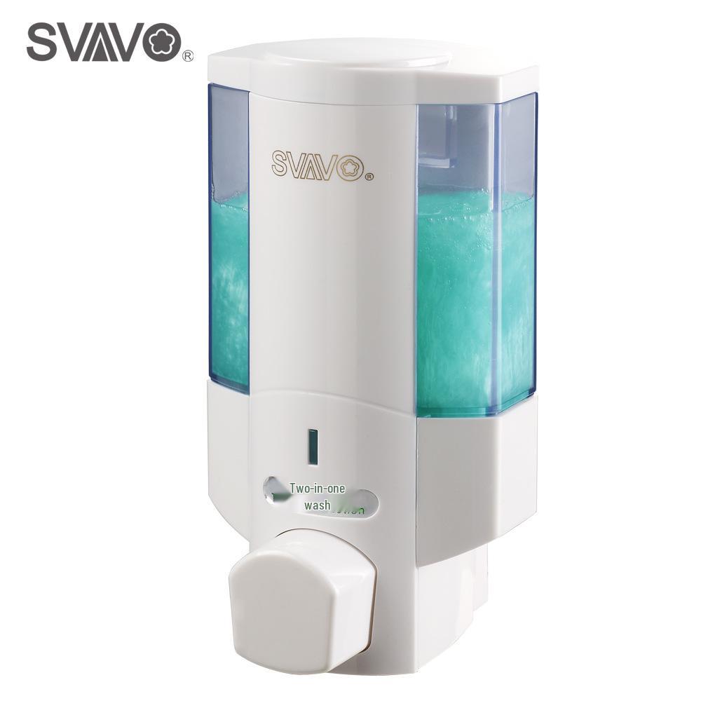SVAVO 350ml Wall-Mounted Teacup Style Single & Double Head Soap Dispenser