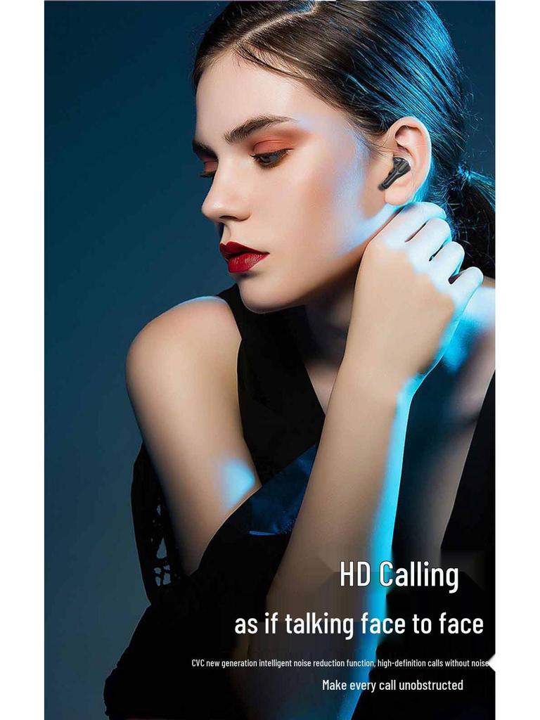 MAX50 Zinc Alloy Bluetooth Earphones with Dual Noise Cancelling and Fingerprint Touch - High Quality Wireless Earphones.