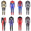 Women's Fashion Halloween Long Sleeve 3D Digital Print Slimming Fit Jumpsuit