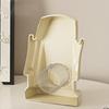 Tissue Box with Built-in Spring Automatic Paper Lift Large Capacity Tissue Holder Stone Statue Design Home Desktop Organizer