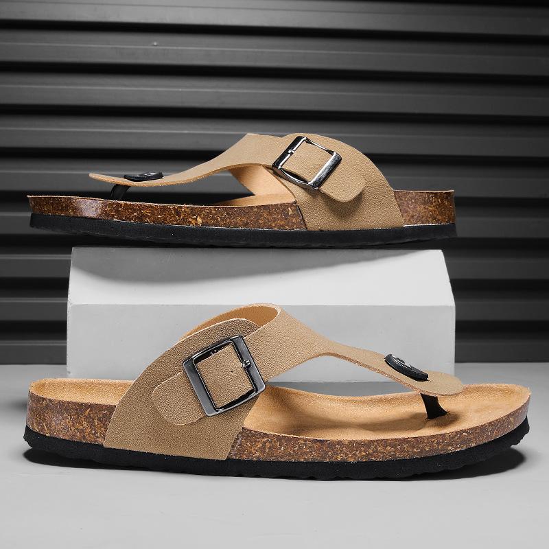 Fashion Shevalues Fashion Clogs Sandals For Women Summer New Cork Footbed Mules With Adjustable Buckle Outdoor Anti-slip Beach Flip Flop