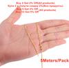 5 Meter/Lot 1.6mm Metal Copper Earring Anklet Neackalce Chains Accessories for Bracelet DIY Jewelry Making Handcrafts Supplies
