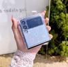 Do Samsung Z Flip 4 Case Laser Love przezroczysty składany futerał na telefon do Samsung Z Flip 3 5g Zflip4 odporna na wstrząsy twarda tylna pokrywa