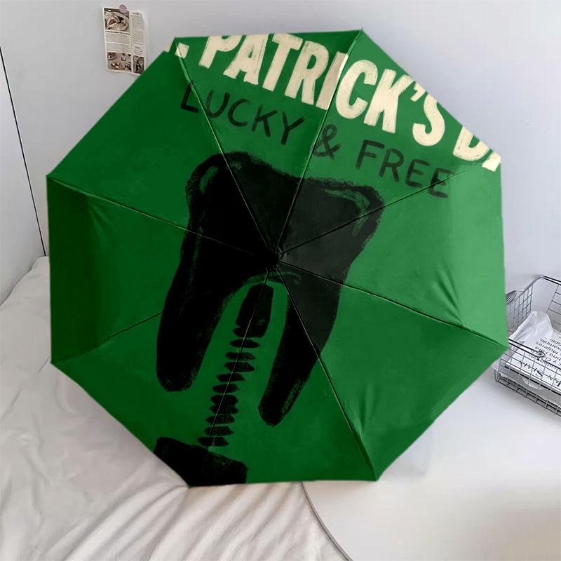 Зонт с рисунком в стиле Django, 1 шт., Автоматически складывающийся зонт, Портативный зонт для путешествий, Уличный зонт, Подарок на день рождения