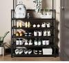 Multi-Layer Floor-Standing Shoe and Clothing Rack: Entryway Organizer