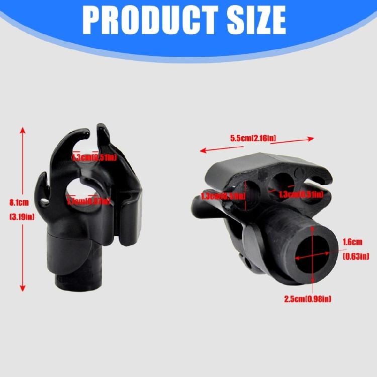 Underwater Spearfishing Band Locking Device With Double Fixation Point Corrosions Resistant ABS Construction For Diving