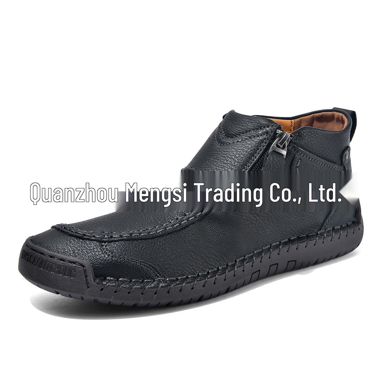 

Men s Mid-top Vintage Martin Boots - Size 48, Casual Handmade Shoes 44