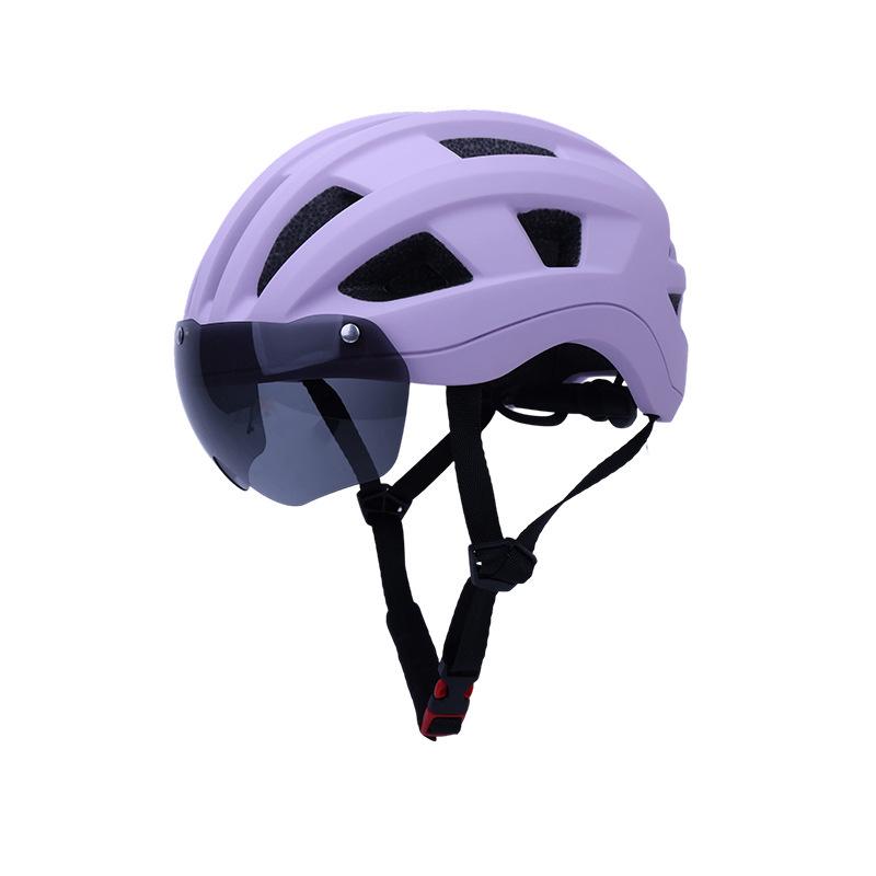 Captain Fahrradhelm mit magnetischer Brille für Damen & Herren - Atmungsaktive Berg- & Rennradausrüstung