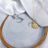 Korean Version Sweater Chain Simple And Versatile Sun And Moon Long Female Necklace Student Chain Jewelry Premium